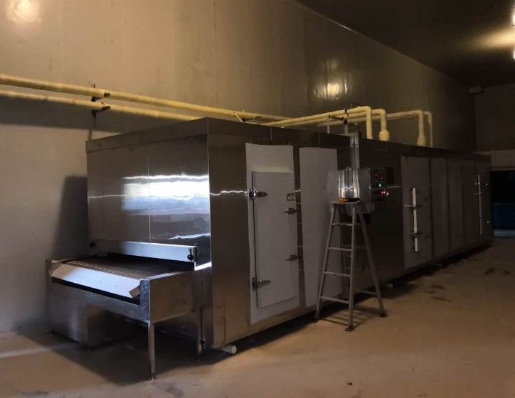 High Quality 100kg/h China Tunnel Freezer / Refrigeration Food Processing Machinery