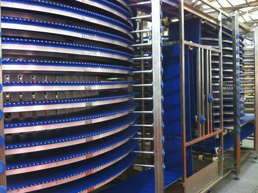 FSL1000 Spiral Freezer för fryst skaldjur med Freon Refrigeration System från Kina First Cold Chain 