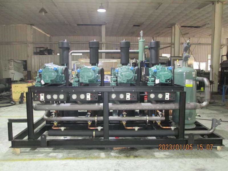 Rencana Desain Sistem Pendingin Unit Kompresor Sekrup Paralel Bitzer untuk Freezer IQF 